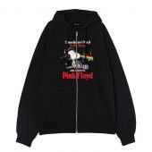 Snoopy Sometimes I Need To Be Alone And Listen To Pf Front Ziphoodie Black - OtherBrick