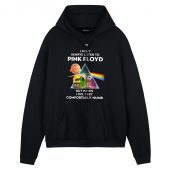Snoopy And Charlie Brown Always Listen To Comfortably Numb Peanuts Front Hoodie Black - OtherBrick