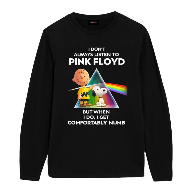Snoopy and Charlie Brown Comfortably Numb Peanuts Pink Floyd Shirt Snoopy and Charlie Brown Comfortably Numb Peanuts Pink Floyd Shirt