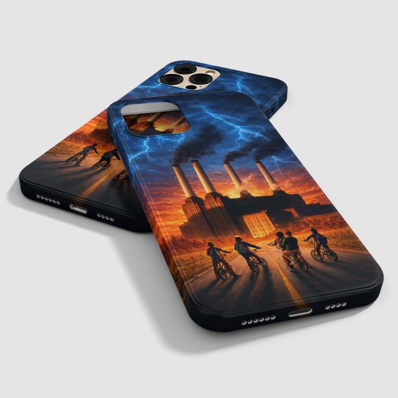 Stranger Things Season 5 x Animals Flying Pig Pink Floyd Phone Case