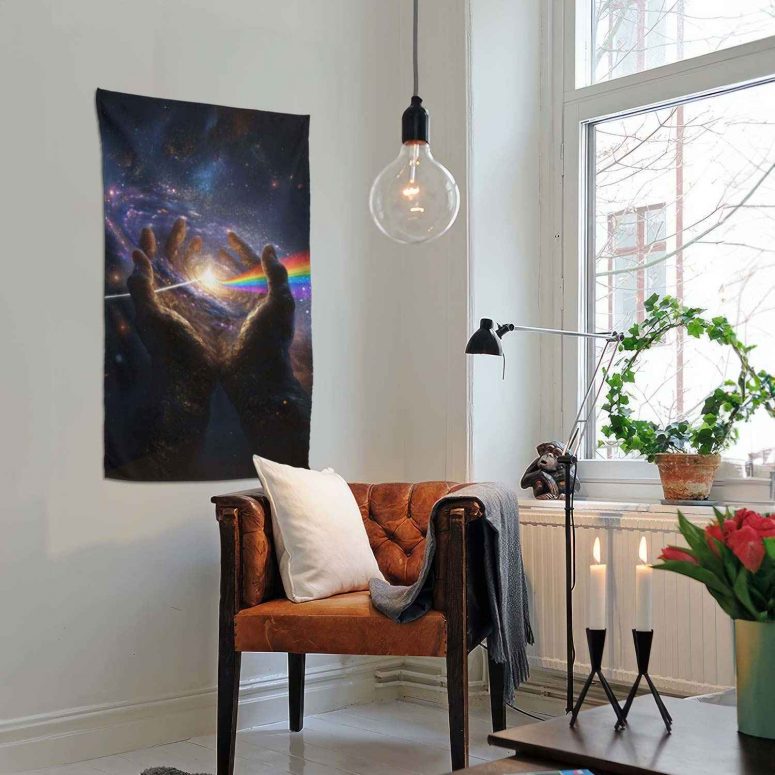 The Center Of The Universe DSOTM Pink Floyd Tapestry