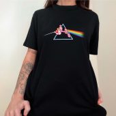 The Dark Side Of Pink Panther Front Shirt Woman Black - OtherBrick
