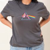 The Dark Side Of Pink Panther Front Shirt Woman Grey - OtherBrick