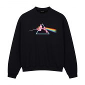The Dark Side Of Pink Panther Front Sweatshirt Black - OtherBrick
