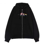The Dark Side Of Pink Panther Front Ziphoodie Black - OtherBrick