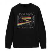 The Dark Side Of The Moon Tour 1973 Maze Front Longsleeve Black - OtherBrick