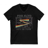 The Dark Side Of The Moon Tour 1973 Maze Front Vneck Black - OtherBrick