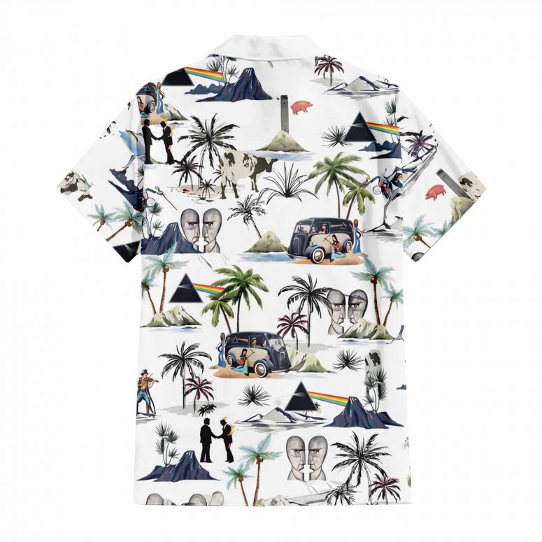 The Division Bell Dark Side Of The Moon Bus Aloha Pink Floyd Hawaiian Shirt