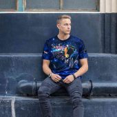 The Wall Blue Galaxy Hammer Screaming Face Pink Floyd Shirt Mk - OtherBrick