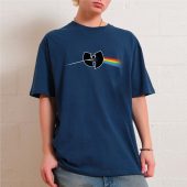 The Wu Tang Clan Pink Floyd Dark Side Of The Moon Front Shirt Oman Navy - OtherBrick