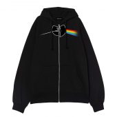 The Wu Tang Clan Pink Floyd Dark Side Of The Moon Front Ziphoodie Black - OtherBrick