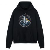 The Time Is Gone The Song Is Over Lyric Front Hoodie Black - OtherBrick