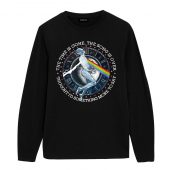 The Time Is Gone The Song Is Over Lyric Front Longsleeve Black - OtherBrick