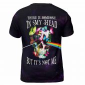 There Is Someone In My Head Skull Flower Pink Floyd Shirt Back - OtherBrick