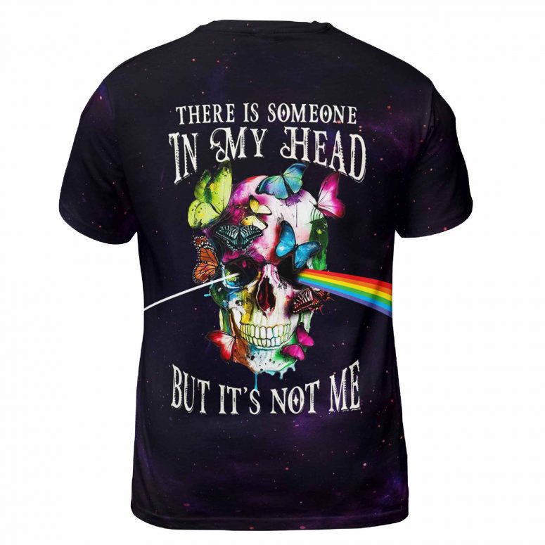 There Is Someone In My Head Skull Flower Pink Floyd Shirt There Is Someone In My Head Skull Flower Pink Floyd Shirt