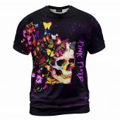 There Is Someone In My Head Skull Flower Pink Floyd Shirt Front - OtherBrick