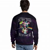 There Is Someone In My Head Skull Flower Pink Floyd Sweater Back - OtherBrick