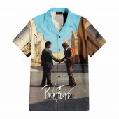 Wish You Were Here Poster Burning Fire Pink Floyd Hawaiian Shirt Frront - OtherBrick