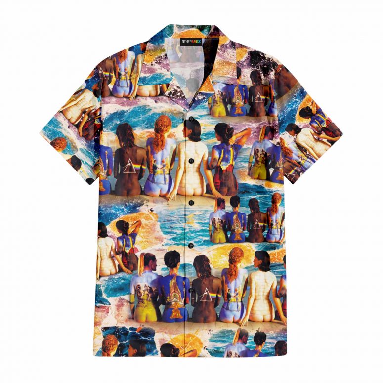 Pink Floyd Hawaiian Shirt Back Catalogue Body Painting Psychedelic Art
