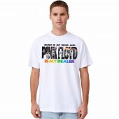 Music Is My Drug Pink Floyd Front Man Shirt White - OtherBrick