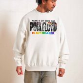 Music Is My Drug Pink Floyd Front Man Sweater White - OtherBrick