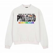 Music Is My Drug Pink Floyd Front Sweatshirt White - OtherBrick