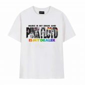 Music Is My Drug Pink Floyd Front Tshirt White - OtherBrick