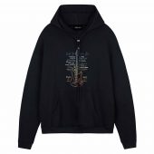 Pink Floyd Guitar Front Hoodie Black - OtherBrick