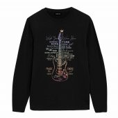 Pink Floyd Guitar Front Longsleeve Black - OtherBrick