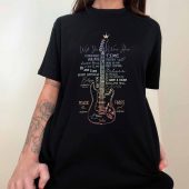 Pink Floyd Guitar Front Shirt Woman Black 1 - OtherBrick