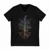 Pink Floyd Guitar Front Vneck Black - OtherBrick