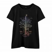 Pink Floyd Guitar Front Wtee Black - OtherBrick