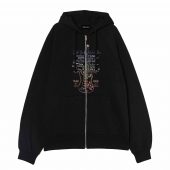Pink Floyd Guitar Front Ziphoodie Black - OtherBrick
