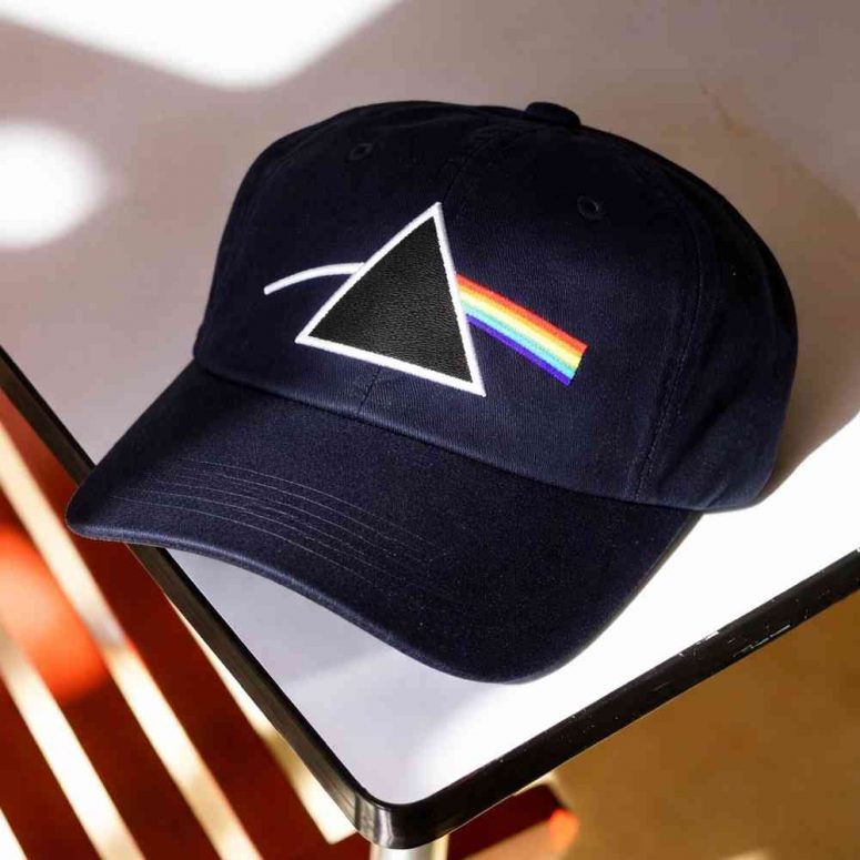 Pink Floyd Logo Dark Side Of The Moon Dad Cap Embroidered Hat