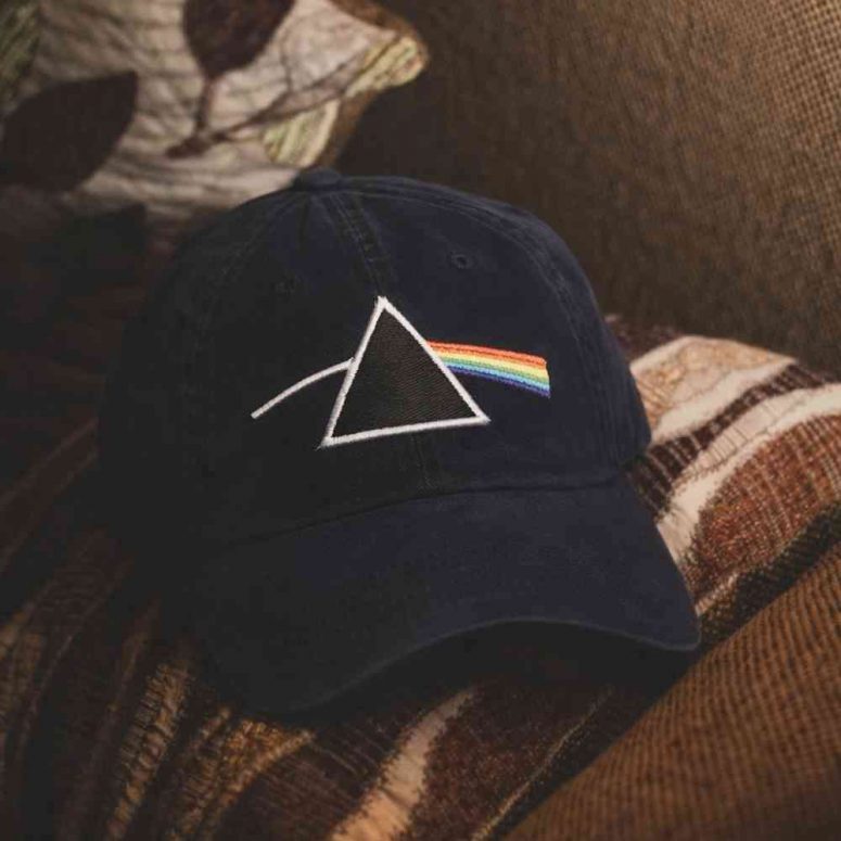 Pink Floyd Logo Dark Side Of The Moon Dad Cap Embroidered Hat