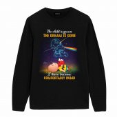 The Child Is Grown The Dream Is Gone Peanuts Snoopy Pink Floyd Front Longsleeve Black - OtherBrick