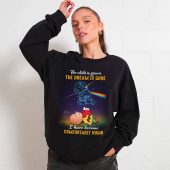 The Child Is Grown The Dream Is Gone Peanuts Snoopy Pink Floyd Front Sweater Woman Black - OtherBrick