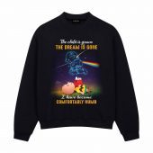 The Child Is Grown The Dream Is Gone Peanuts Snoopy Pink Floyd Front Sweatshirt Black - OtherBrick