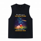 The Child Is Grown The Dream Is Gone Peanuts Snoopy Pink Floyd Front Tank Black - OtherBrick