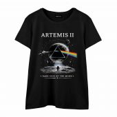 Artemis Ii Dark Side Of The Moon Space Mission Front Wtee Black - OtherBrick