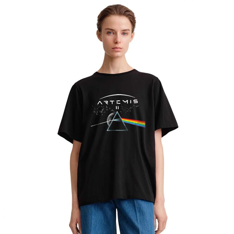 Pink Floyd Shirt - Artemis II Dark Side of the Moon Trendy 2026 Pink Floyd Shirt - Artemis II Dark Side of the Moon Trendy 2026