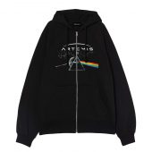 Artemis Ii Dark Side Of The Moon Trendy Front Ziphoodie Black - OtherBrick