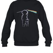 Cute Puppy Little Dog Dark Side Of The Moon Pink Floyd Shirt Long - OtherBrick