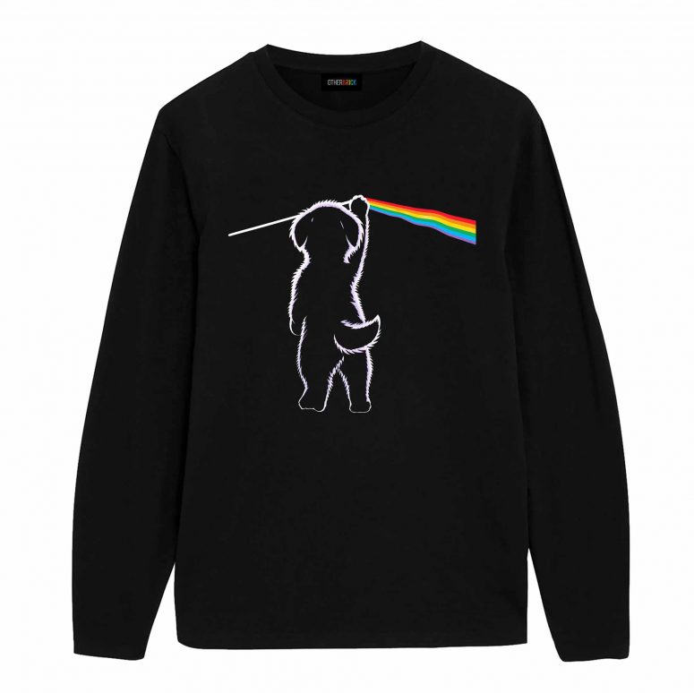 Cute Puppy Little Dog Dark Side Of The Moon Pink Floyd Shirt