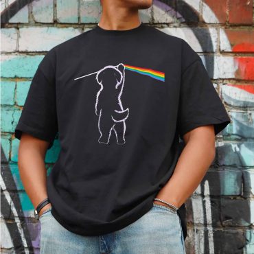 Cute Puppy Little Dog Dark Side Of The Moon Pink Floyd Shirt