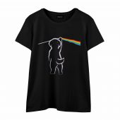 Cute Puppy Little Dog Dark Side Of The Moon Pink Floyd Shirt