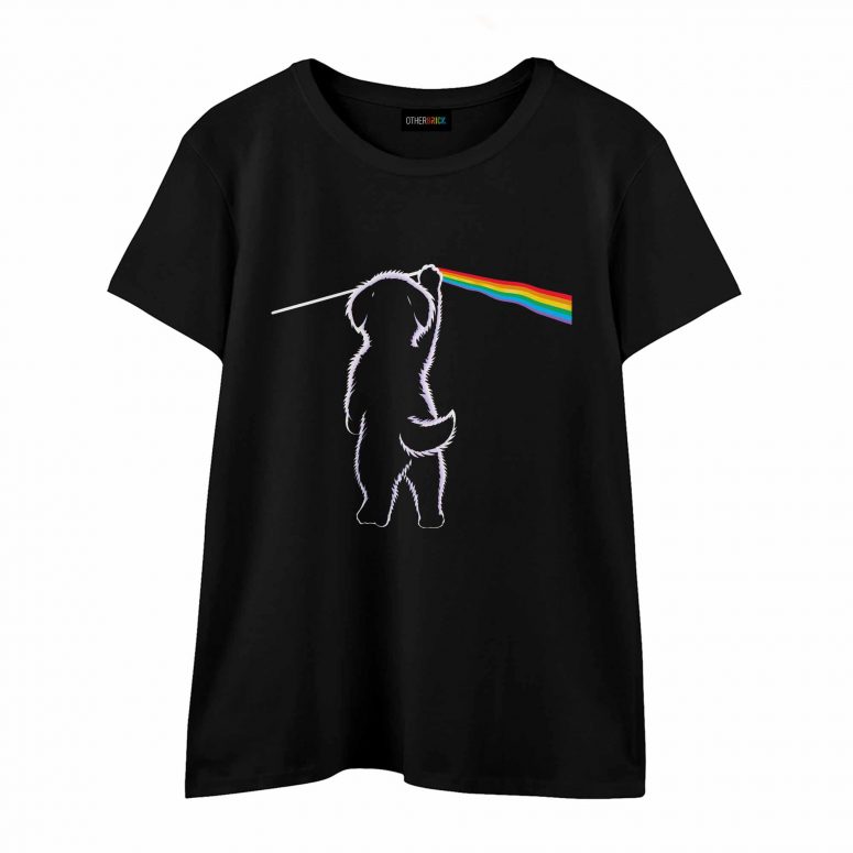 Cute Puppy Little Dog Dark Side Of The Moon Pink Floyd Shirt