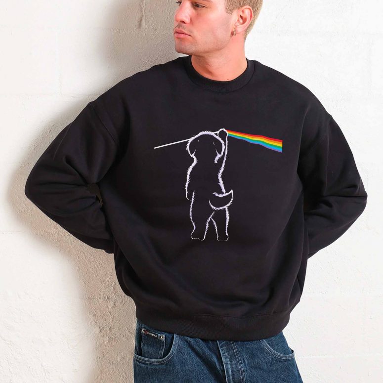 Cute Puppy Little Dog Dark Side Of The Moon Pink Floyd Shirt