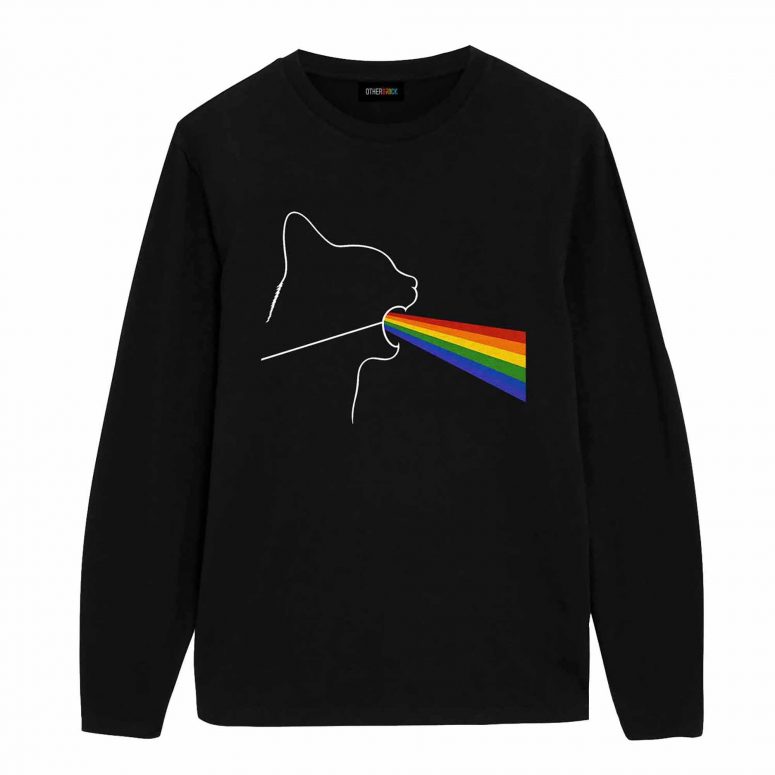 Dark Side of the Meoooow Funny Pink Floyd Shirt
