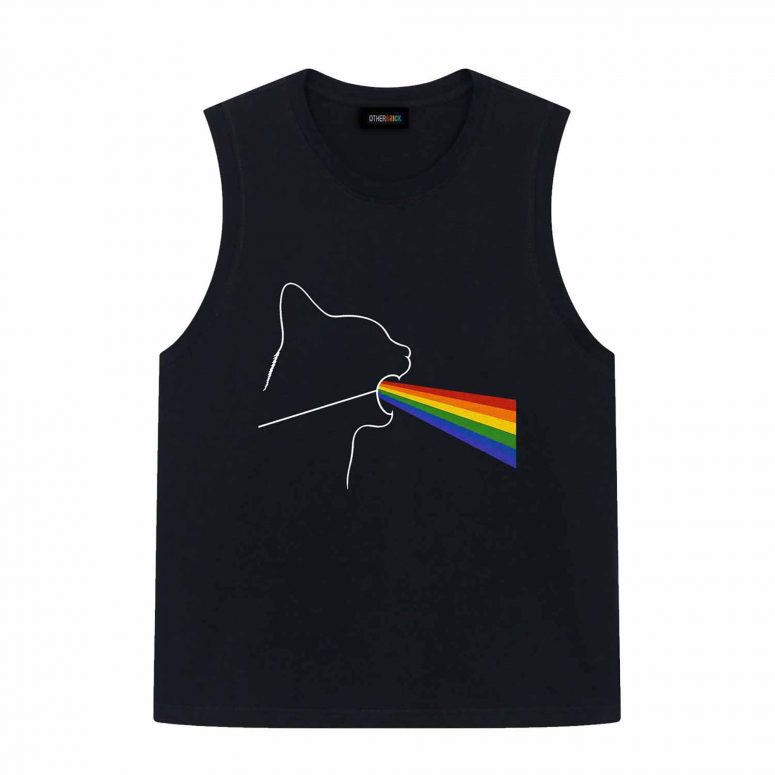 Dark Side of the Meoooow Funny Pink Floyd Shirt
